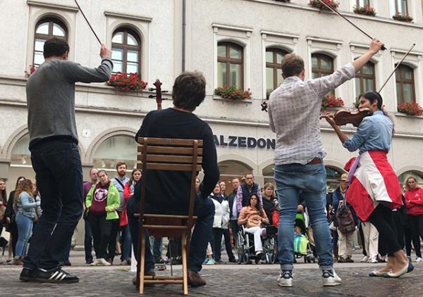 Feuerbach Quartett - Auftrittsgruppenfoto Innenstadt