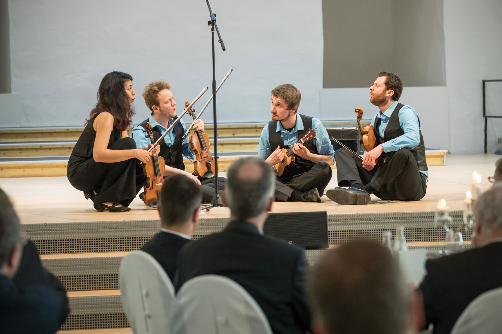 Feuerbach Quartett - Gruppenfoto beim spielen